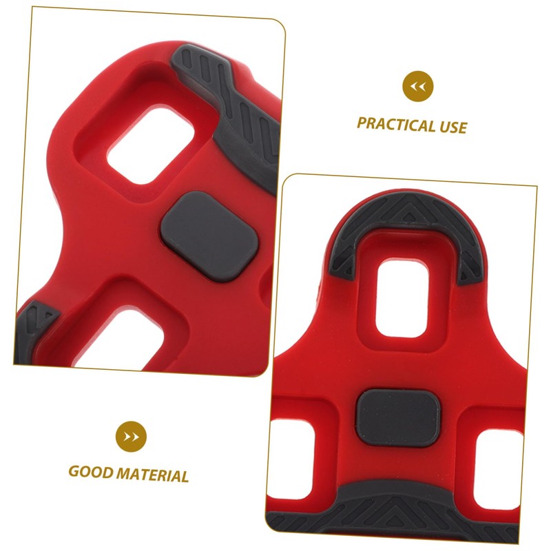Totority 1 Pair Cycling Pedal Cleats Durable TPU and Clips