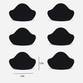 BITTONE Shoe Heel Repair，6 Pcs Kit Self Adhesive Inside Shoe Patches for Loose Shoes Anti Blister Comfort Insole Heel Protectors. (Black)