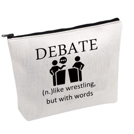 FOTAP Debater Survival Kit Debate Team Cosmetic Bag Debate Definition Zipper Pouch Makeup Bag Master Debater Gift (Debate)