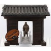 Coingallery Miniature World Japanese Castle Gate Stone Bridge and Bronze