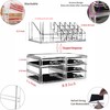 Cq acrylic 2 Pack Clear Makeup Storage Organizer,Stackable 5 Drawers