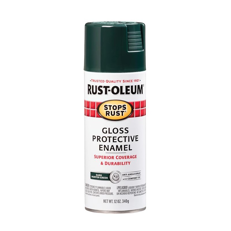 Rust-Oleum 7733830-6PK Stops Rust Spray Paint, 12 oz, Gloss Dark