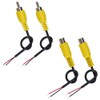 KSOPUERT 4Packs Speaker Wire RCA/AV Audio Both Male & Female