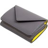 Malta Trifold Mini Wallet for Men and Women, Cowhide Leather,