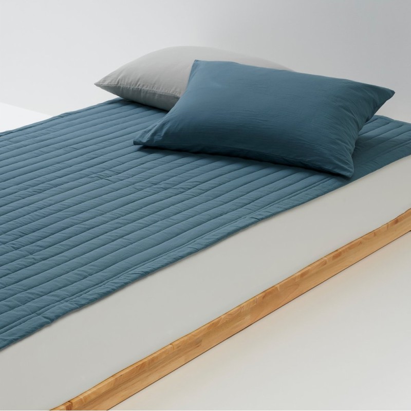 JAJU [JAJU] Cotton Washing Pigment Reversible Pad_SS_Teal Blue
