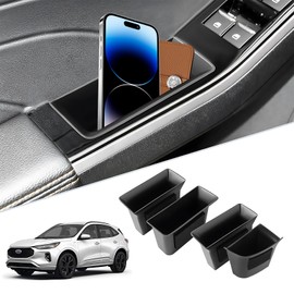 4PCS Organizador de Puerta de Auto para Mazda 3/CX30 2020-2021,Accesorios Compatibles con Mazda 3/CX30,Angkesela,Caja de Almacenamiento Puerta de coche Mantén tu coche limpio