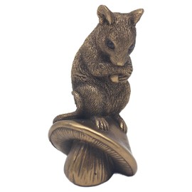 The Leonardo Collection Reflections Mouse On Mushroom Figurines Statues For Home Decor | Ideal Ornaments Friendship Gifts For Women & Men | Lovely Table Centerpiece & Living Room Accessories