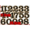 XIAXIN Waterproof PVC Number Sticker Set Number Sticker Set Weatherproof