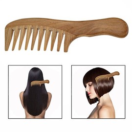 OFKPO Handarbeit Sandelholz Kamm,Antistatische Massage Kamm Holz Kamm