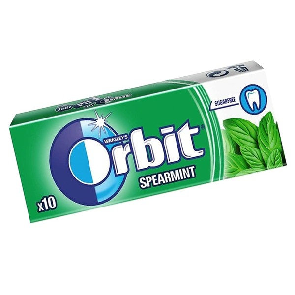Original Wrigle's Orbit Chewing Gum 30 (Full Box) Packs Fresh Stock (Spearmmint)