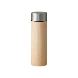 Wood Grain Thermostainless Steel Bottle | Water Bottle, Easy to Wash, Direct Drinking, Stylish, Hot & Cold Retention, Stainless Steel, For Outdoor Activities, Water Bottle, Hygienic (15.9 fl oz (450