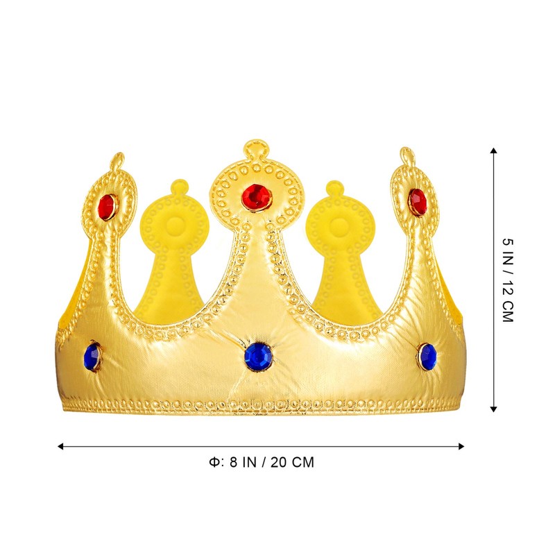 iplusmile Crown Costume Birthday Party Gift 50-58cm Adjustable (59x12cm)