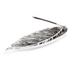 Incense Stick Holder Leaf 9 x 25 cm Long White