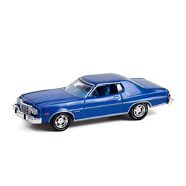 ModelToyCars 1974 Ford Gran Torino Sport, Medium Blue Metallic - Greenlight 13310B - 1/64 Scale Diecast Car