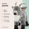 Bearington Garret The Goat Realistic Stuffed Animals - 12" Gray