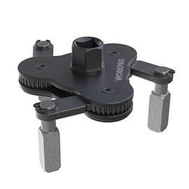 WORKPRO Llave Universal de Filtro de Aceite Ajustable, Herramienta de Eliminación de Filtro de Aceite Magnética, Juego de Cambio de Filtro de Aceite, Ideal para Filtros de Motor, Conductos y
