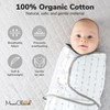 Mama Cheetah Organic Baby Swaddle Blanket, Adjustable Newborn Swaddle Sleep