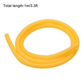 MECCANIXITY Natural Latex Rubber Tubing Hose 3/16"(5mm) ID 3/8"(10mm) OD 3.3ft Highly Elastic for Equipment