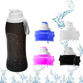 Sport Up I Foldable Drinking Bottle I 500 ml I For Outdoor, Sports, Travel and Much More I Environmentally Friendly (Black)