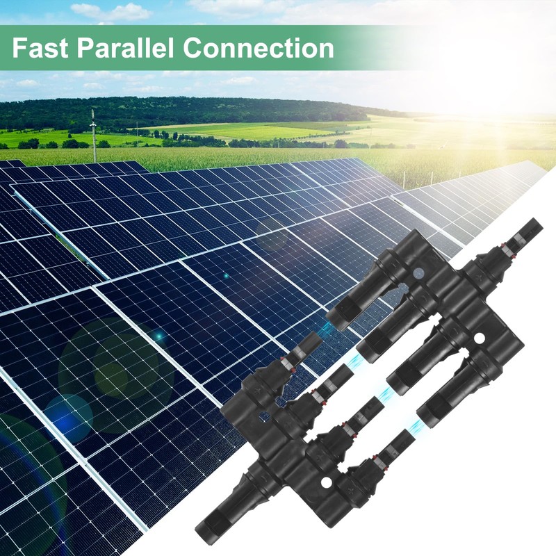 M METERXITY 1-Pair Solar Panel Connector 4 to 1 T