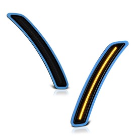 For 2020-2023 Toyota GR Supra J29 DB Smoke Lens Amber LED Front Bumper DRL Side Marker Light Fender Parking Lamp, Driver & Passenger Side