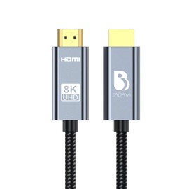 JADAYA 8K HDMI 2.1 Cable, Nylon Braided, Supports 8K@60Hz, 4K@120Hz, HDR (1 Metre)