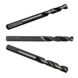 WowSupM 6.35 mm 12pcs Twist Drill High-Speed Steel Bit HSS for Hole Saw Arbor