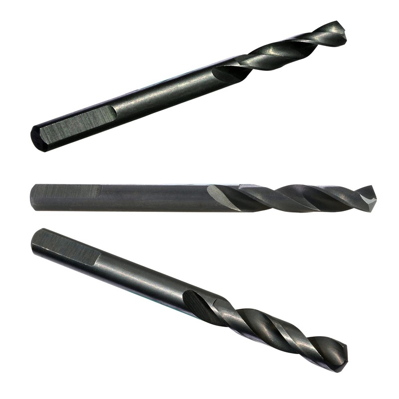 WowSupM 6.35 mm 12pcs Twist Drill High-Speed Steel Bit HSS