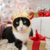 Polyester Coffee Cute Breathable Pet Cartoon Elk Hat Cat Dog