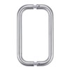 Ranbo Brushed Nickel 6" （CTC） Tubular Back-to-Back Shower Door Handle，3/4"