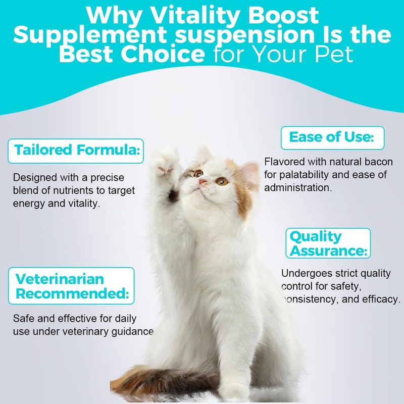 Welsdom Pets Vitality Boost Supplement Suspension - 60mL | Enhances