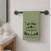 Camping Theme Kitchen Towels with Sayings, Welcome to Our Campsite