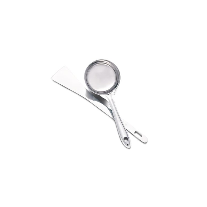 Yuktha Eternals Stainless Steel Dosa Making Spoon/Ladle Set, 2 Pcs