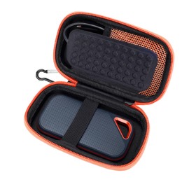 Hard Case for SanDisk Extreme Portable External SSD SDSSDE61 SDSSDE60 SDSSDE30 1TB 2TB, Portable Travel Case for Sandisk Solid State Drive Shockproof Water Resistant Protective Storage Case