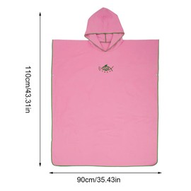 Robe Towel Changing Robe Towel Poncho Hooded Robe Quick Dry Lightweight Microfiber for Surfing Swimming and Beach Fits Men Women Adults