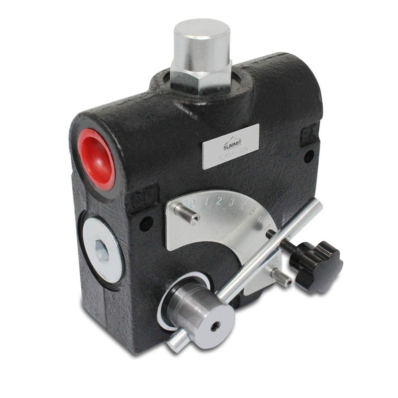 Summit Hydraulics Hydraulic Adjustable Variable Flow Control Valve w/Relief, 0-30