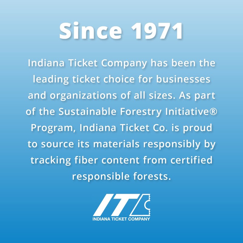 INDIANA TICKET CO. Double Roll Raffle Tickets – 1,000 Red,