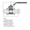 QiiMii Stainless Steel 304 Vacuum Ball Valve Clamp Valve with