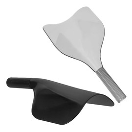 Healvian 2pcs Hair Cutting Shield Handle Reusable for Dyeing and Perming Makeup Shield for Salon and Barbershop Use and Grey Colors