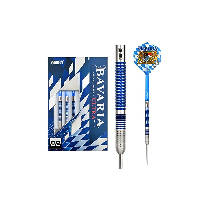ONE80 Bavaria Ultra 02 90% Steel Tip Darts 23 g