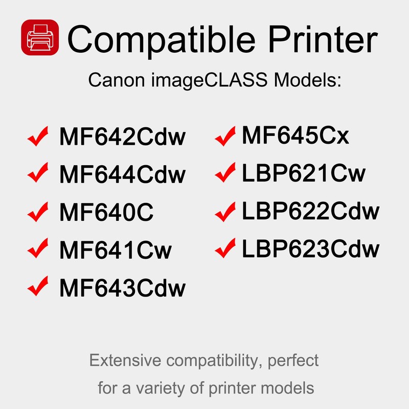 1 Pack 054 3022C001 Magenta Toner Cartridge: Compatible CRG-054 Replacement