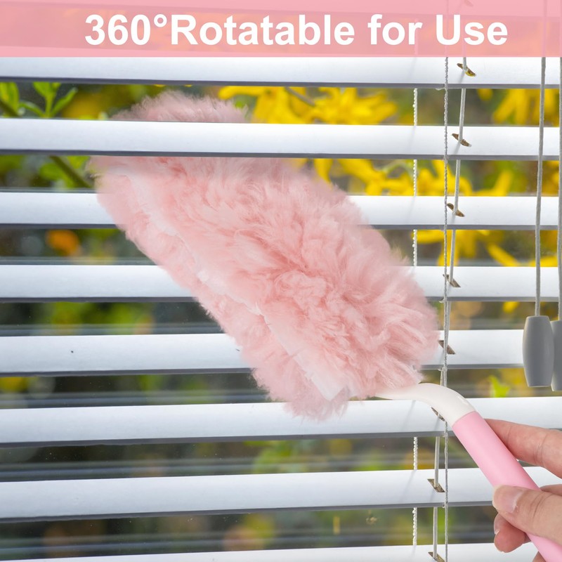 30 PCS Dust Magnet Disposable Dust 360° Pink Dusting Kit