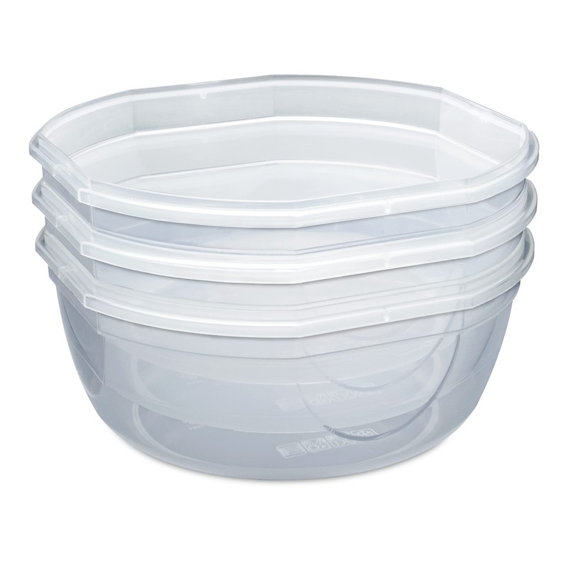 Sterilite Ultra-Seal 2.5 Qt Bowl, Airtight Food Storage Container, Plastic,