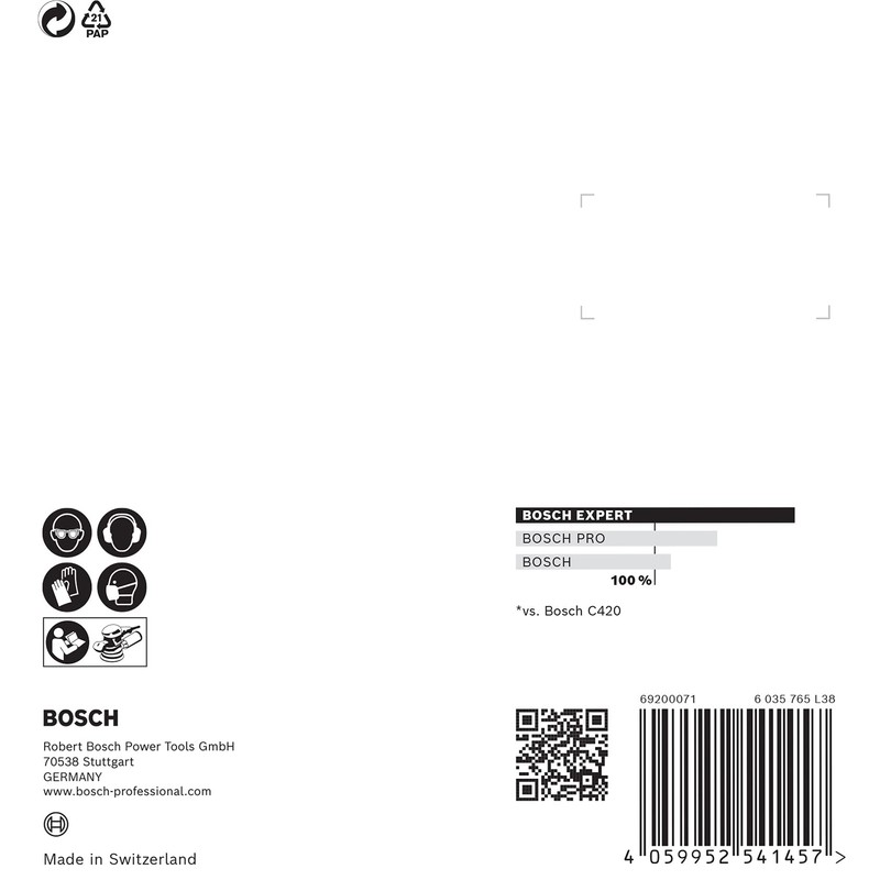 Bosch Professional 5x Expert C470 Sandpaper (for Hardwood, Paint on