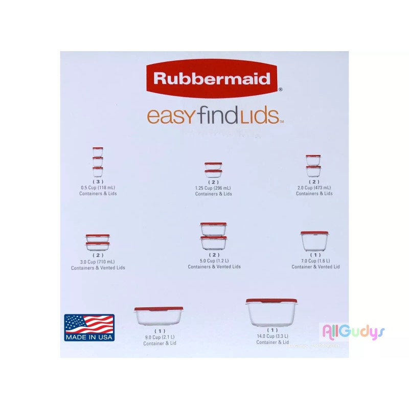 Rubbermaid 28pc Easy Find Lids Food Storage Set