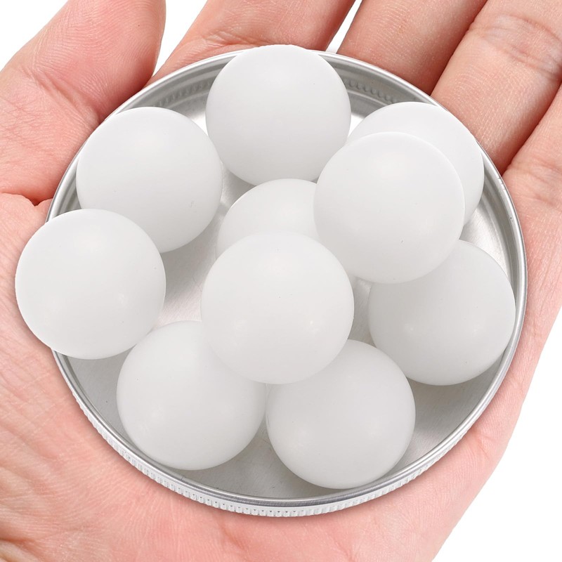 sourcing map 20pcs POM Bearing Balls 25mm Solid Plastic Bearing