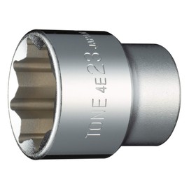 Tone Socket (8 Angle) 4E-23 Drive Angle 1/2 inch (12.7 mm) Double Side Width 0.9 inches (23 mm)