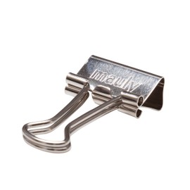 Original Mauly Klemmer 19 mm, foldback clamp, clamping width 7 mm, 2141996, box 12 pieces, light silver