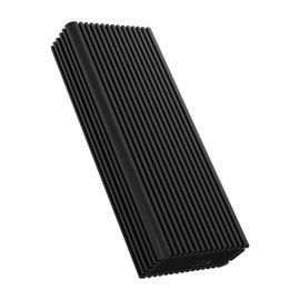 ICY BOX M.2 NVMe Enclosure with USB 3.2 Gen 2x2 (20 Gbps), Passive Cooling System, 2 USB Cables, Aluminium, Black, 60729