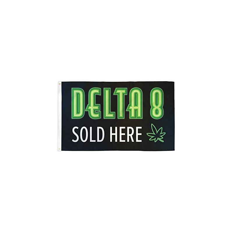 Delta 8 Sold Here Flag 3x5ft Poly